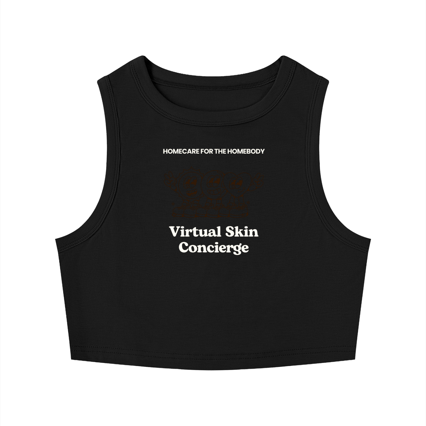 Women's Tight Crewneck Crop Tank Top