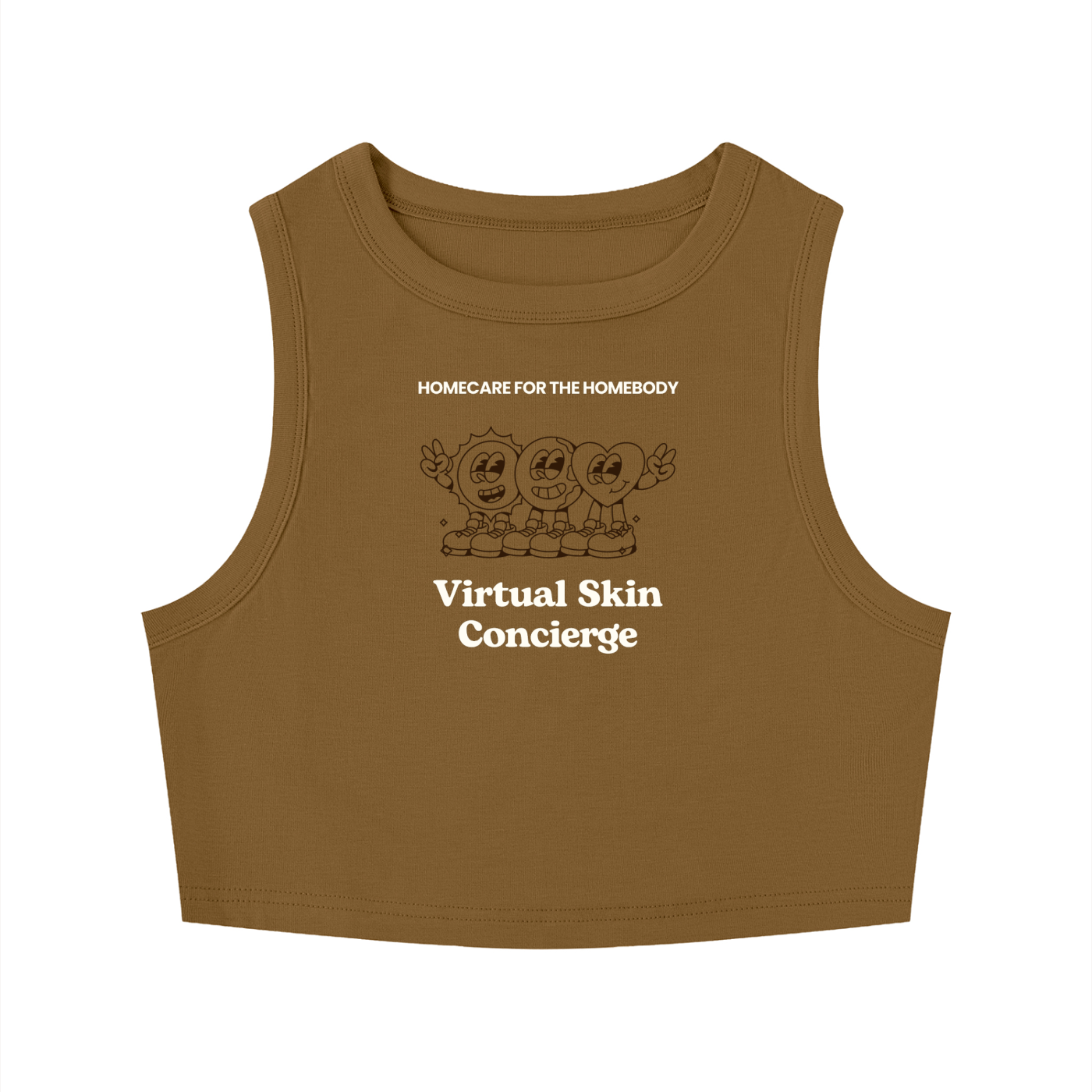 Women's Tight Crewneck Crop Tank Top